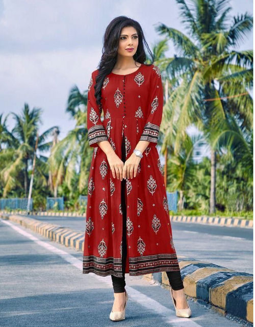 ROMAN SILK EMBROIDERY WORK MIDDLE CUT KURTI WITH PANT AND CHINNON DUPATTA  at Rs 1050/piece | Kurties in Surat | ID: 2853469516955